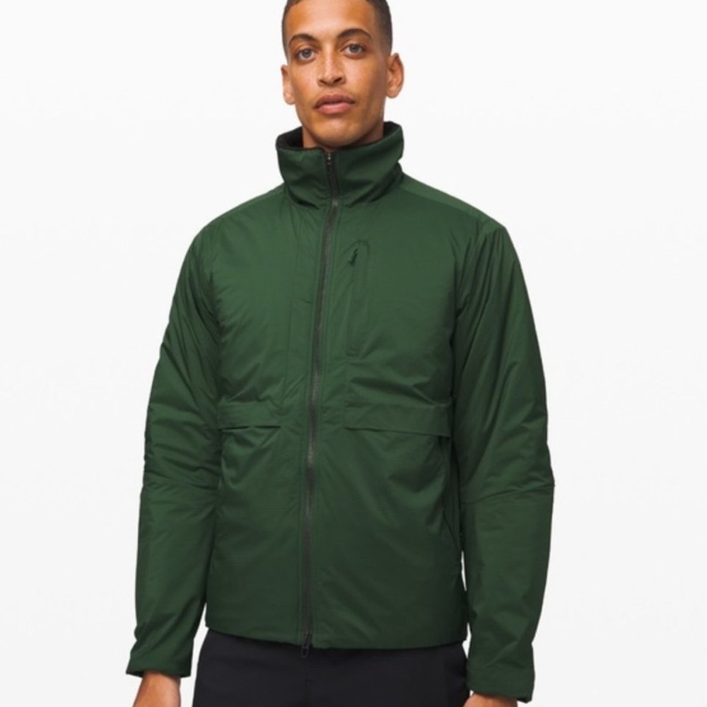 Lululemon Requisition Bomber 🌲🖤 Envy Green / Heathered Black